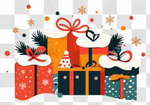 Christmas Shopping - Decorative Christmas Gift Boxes For Holiday Season Transparent PNG