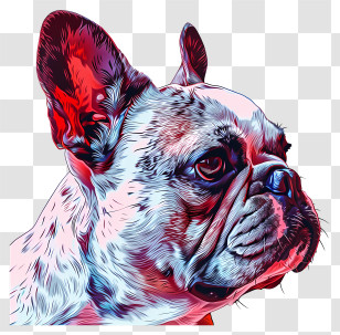 French Bulldog - Colorful French Bulldog Illustration Transparent PNG