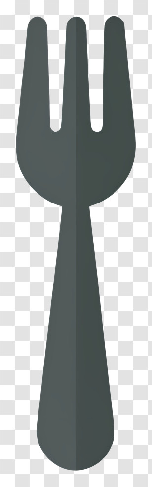 Tool - Simple Black Fork Illustration Transparent PNG