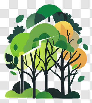 International Day Of Forests - Abstract Tree And Nature Illustration Transparent PNG