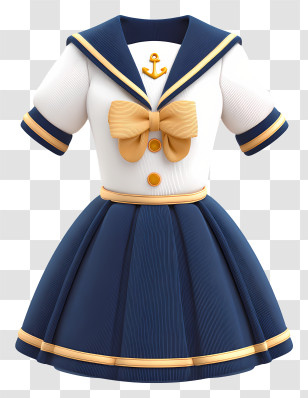 Sailor Uniform - Sailor Uniform Navy Costume Transparent PNG