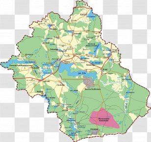 Borne Sulinowo Åubowo, West Pomeranian Voivodeship KrÄ…gi Silnowo Map Transparent PNG