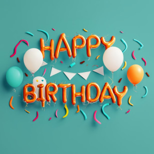 Happy Birthday - Colorful Happy Birthday Party Decor Transparent PNG