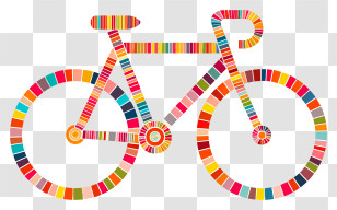 Bicycle Icon - Colorful Bicycle Illustration Transparent PNG