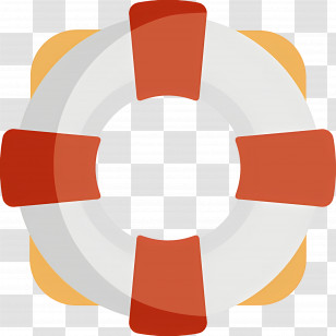 Lifebuoy - Lifebuoy With Red And White Pattern Transparent PNG