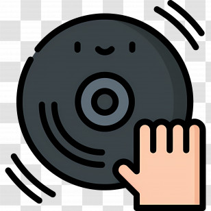 Music Dj - Vinyl Record With Hand Transparent PNG
