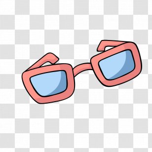 Sunglasses Designer - Pink - Cartoon Fashion Transparent PNG