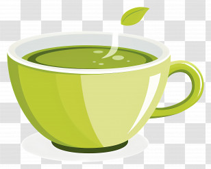 Green Tea Drink - Refreshing Green Tea In A Cup Transparent PNG
