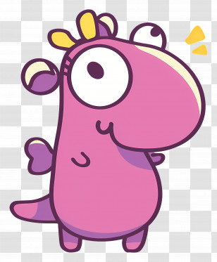 Cartoon Dragon - Playful Cute Dinosaur Transparent PNG