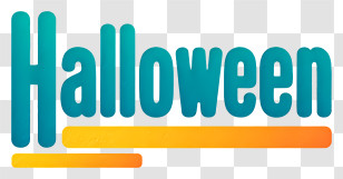 Halloween - Halloween Wordmark Logo Transparent PNG