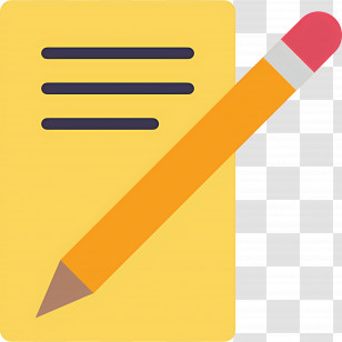 Letter Writing - Illustrated Notepad And Pencil Icon Transparent PNG