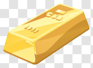 Gold Bar - Shiny Gold Bar Transparent PNG