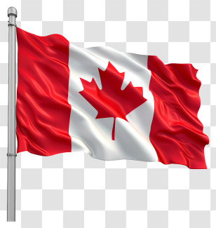 Flag Of Canada Day - Canadian Flag With Maple Leaf Emblem Transparent PNG