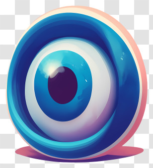 Eye - Blue Cartoon Eye Transparent PNG