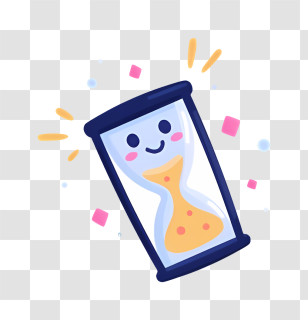 Cartoon - Cute Hourglass With Sand Transparent PNG