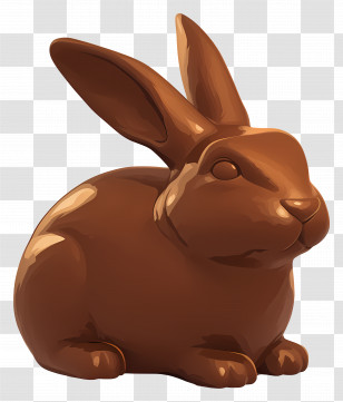 Chocolate Bunny - Chocolate Bunny For Easter Transparent PNG