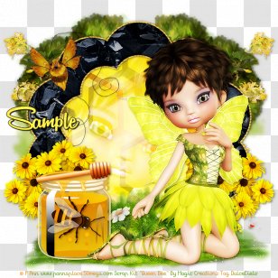 Sunflower M Honey Bee Illustration M. Butterfly - Plant - Beautiful Transparent PNG