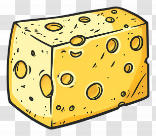 Cheddar Cheese Wedge - Cheddar Cheese Wedge Transparent PNG