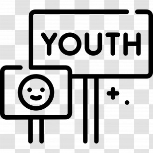 International Youth Day - Youth Signs With Symbols Transparent PNG