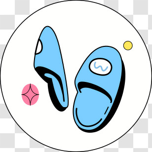 Blue Slippers - Blue Slippers Illustration Transparent PNG