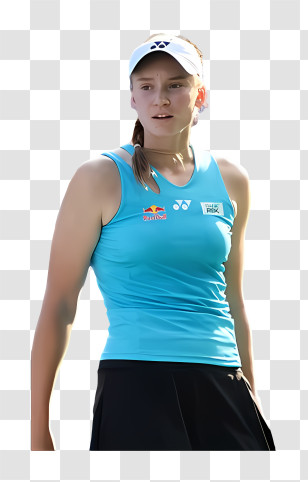 Elena Rybakina - Tennis Player In Action Transparent PNG