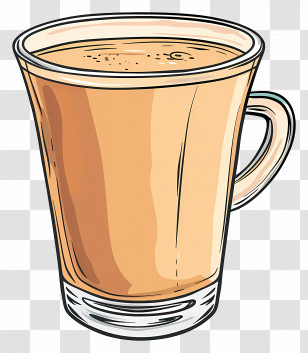 Masala Chai - Hand-Drawn Sketched Cup Of Tea Transparent PNG