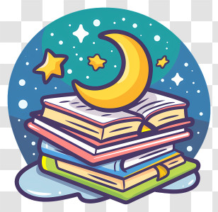 Childrens Bedtime Stories - Books With Moon And Stars Transparent PNG