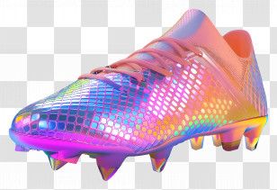 Football Boot - Iridescent Football Boot With Shine Transparent PNG