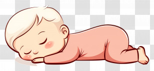 Sleeping Baby - Sleeping Baby Cartoon Illustration Transparent PNG