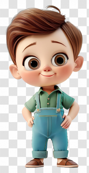 Baby Boy Cartoon - Smiling Cartoon Boy Illustration Transparent PNG