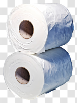 Watercolor Toilet Tissue - Stacked Toilet Paper Rolls Transparent PNG