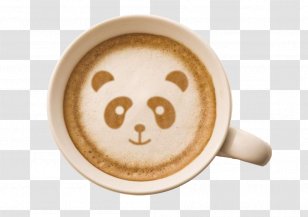 Latte Coffee Cappuccino Cafe Giant Panda - Photography Transparent PNG