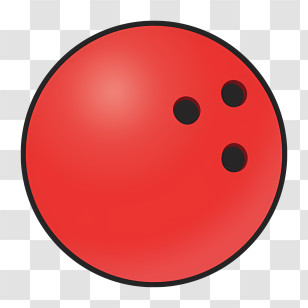 Icon Bowling Ball Holes Red Color Pattern Transparent PNG