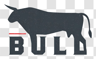 Bull Logo - Black Bull Silhouette Logo Transparent PNG