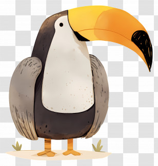 Watercolor Toucan - Toucan Bird Cartoon Illustration Transparent PNG