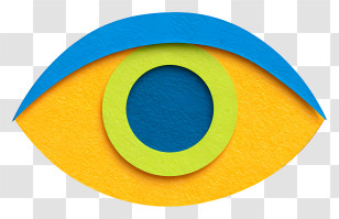 Eye Sight Awareness - Colorful Eye Design Transparent PNG