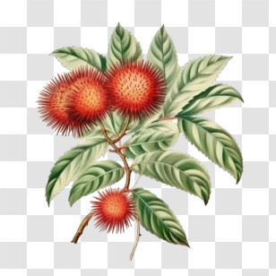 Rambutan
 - Rambutan Fruit On Branch Transparent PNG