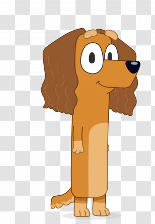 Bluey - Cartoon Dog Character With Long Ears Transparent PNG