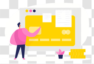 Online Payment System - Credit Card Payment Illustration Transparent PNG