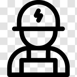 Electrician - Electrician Icon In Simple Line Style Transparent PNG