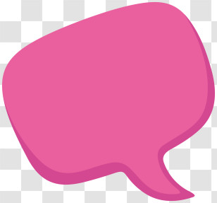 Speech Bubble - Pink Speech Bubble For Communication Design Transparent PNG