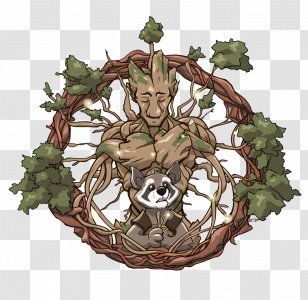 Rocket Raccoon Work Of Art Artist Tree - Fiction Transparent PNG