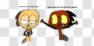 Line Font - Cartoon - Angry Beavers Transparent PNG