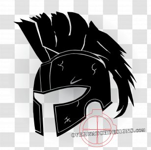 Spartan Army Warrior Combat Helmet - Black Transparent PNG