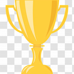 Trophy Cup - Golden Trophy For Achievements Transparent PNG