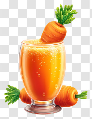 Juice Gajar - Sparkling Carrot Juice With Fresh Carrots Transparent PNG
