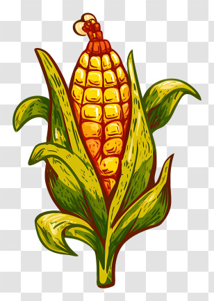 Corn Logo - Corn On The Cob Illustration Transparent PNG