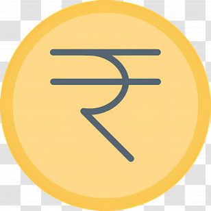 Rupees Symbol - Rupee Coin Illustration For Indian Economy Transparent PNG