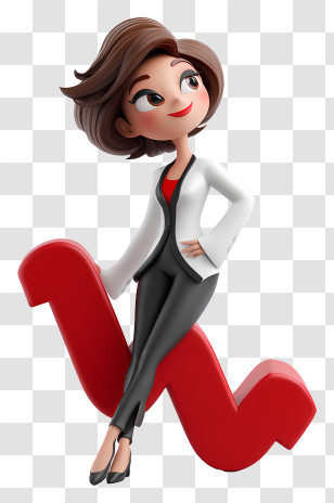 Successful Business Woman - Cartoon Woman In Business Attire Transparent PNG