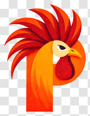 Rooster Logo - Stylized Rooster Head Icon Transparent PNG